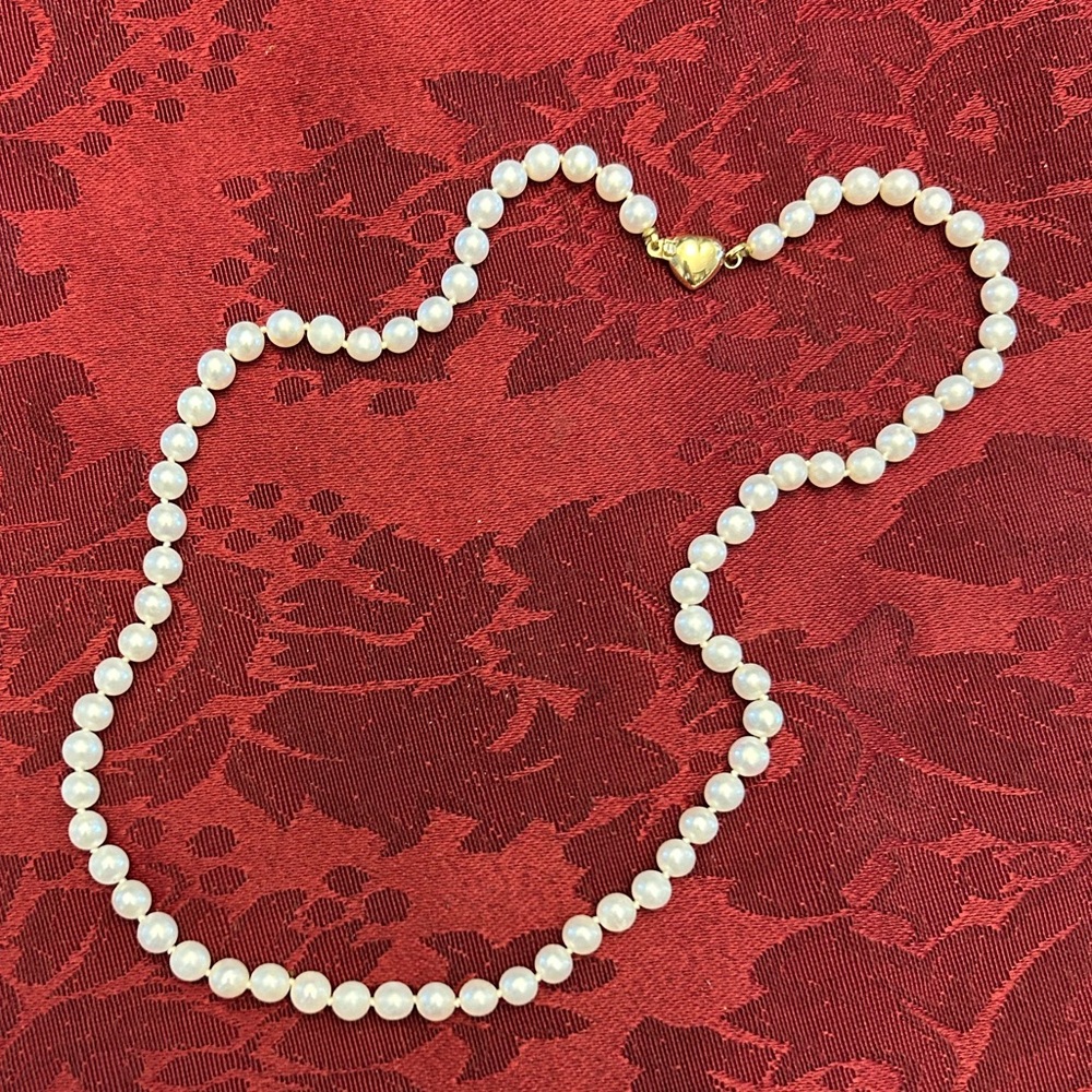 14K Yellow Gold Freshwater Pearl Strand Necklace